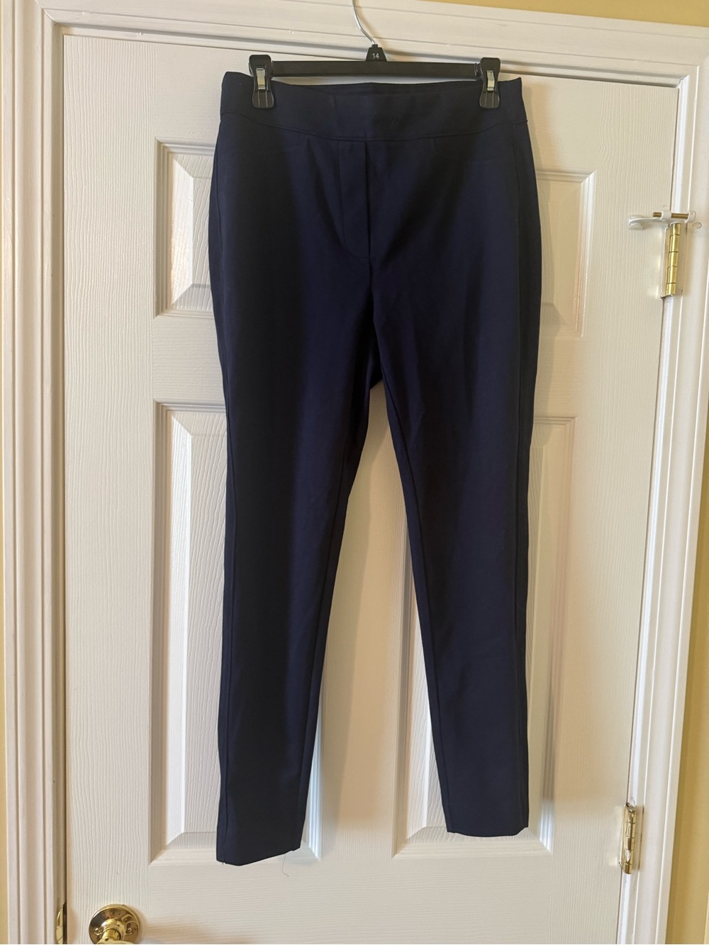 Chico's Navy Slim Cropped Ponte Pants